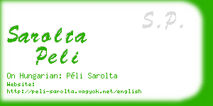 sarolta peli business card